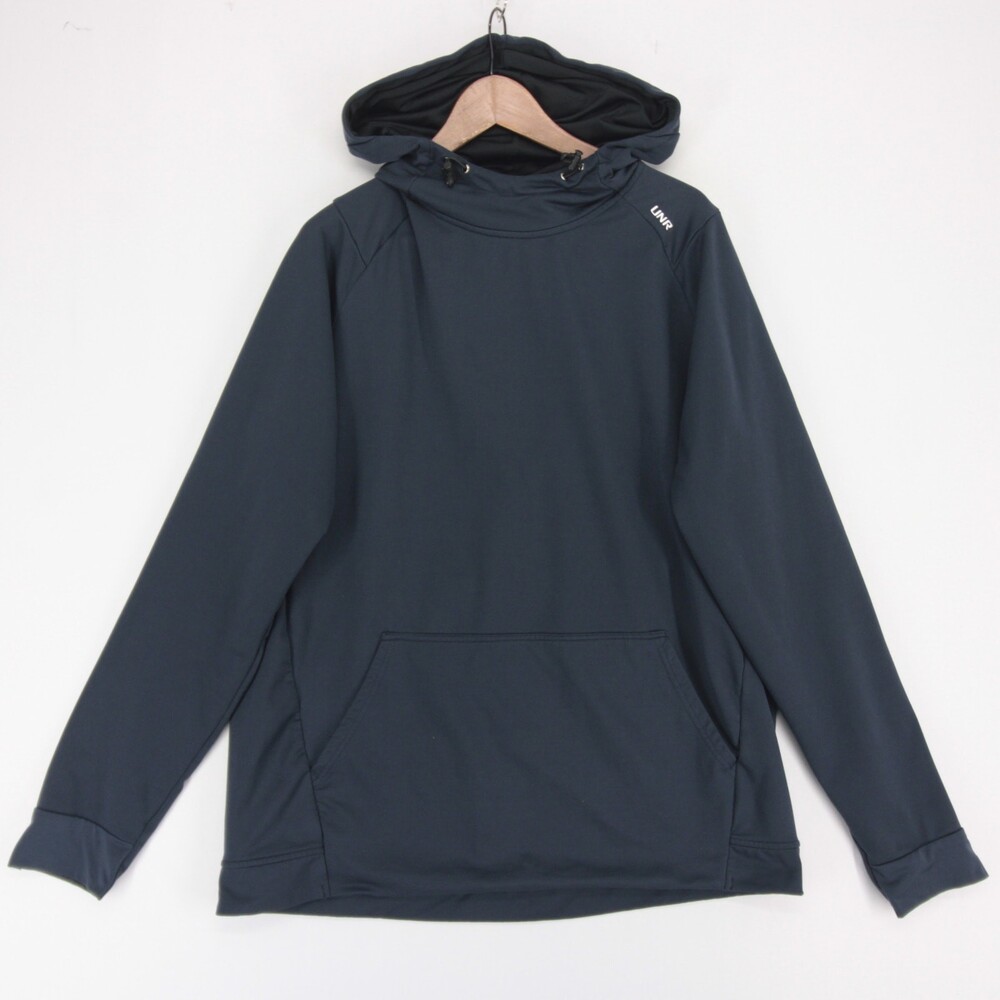UNRL Crossover Hoodie Mens XL Navy Pullover Stretch Performance Athletic